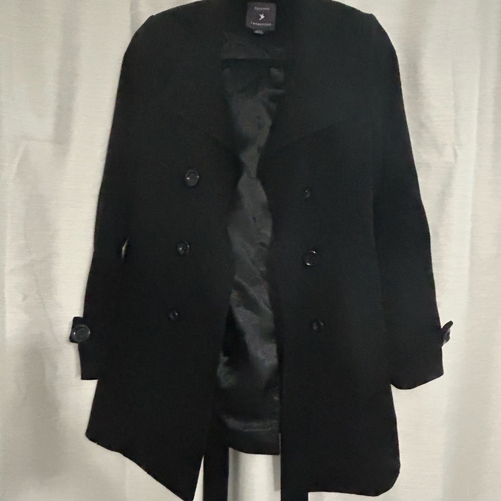 Forever 21 Black Pea Coat